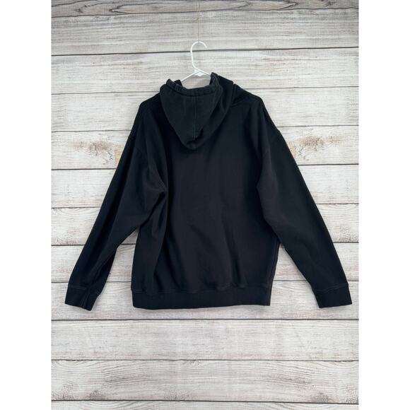 Seven Emotions Barbwire Heart Rhinestone Hoodie Adult Large Black 444 Sweatshirt - Picture 2 of 9